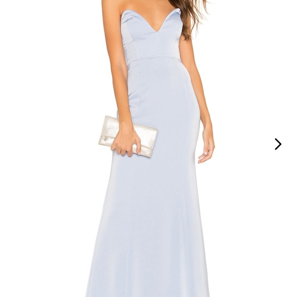 NWT Lovers + Friends Pelagic Gown Baby Blue